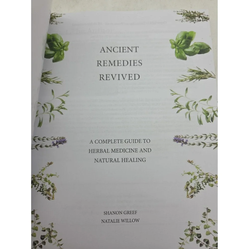 Ancient Remedies Revived Book Shanon Greef Natalie Willow Guide Natural Healing